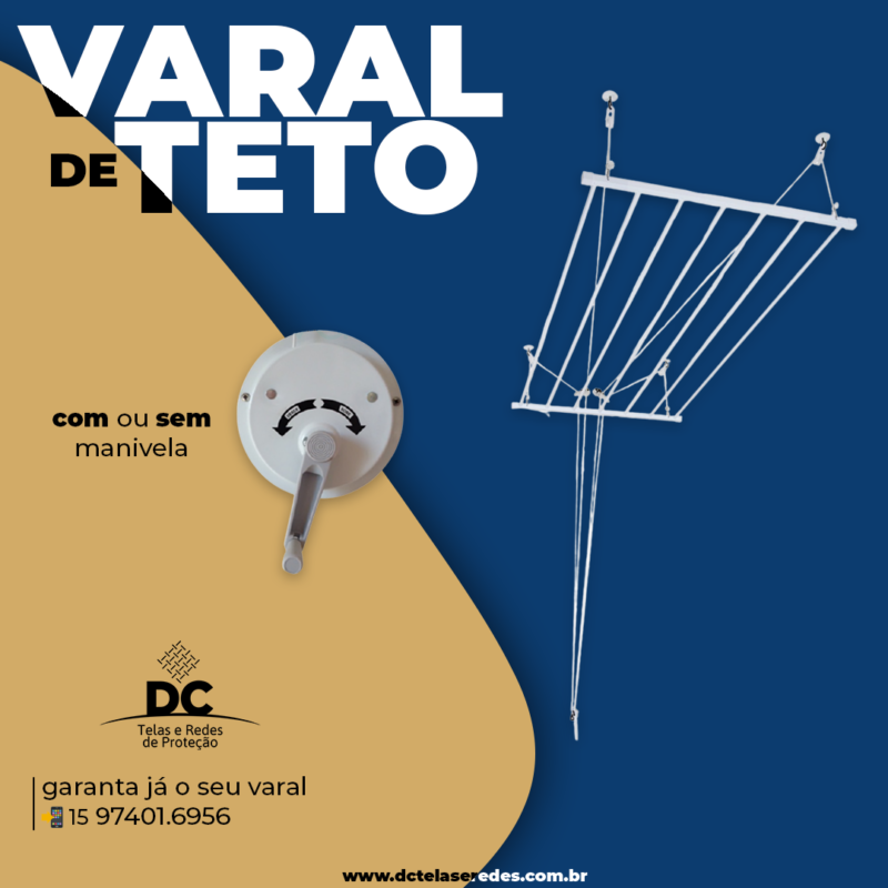 Varal de teto DC Telas
